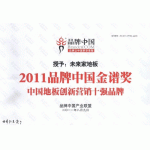 2011品牌中国金谱奖